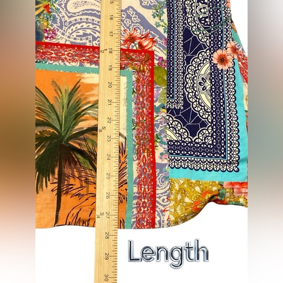 Johnny Was long sleeve knit top eclectic compilation of different patterns 
L54 - Picture 6 of 8